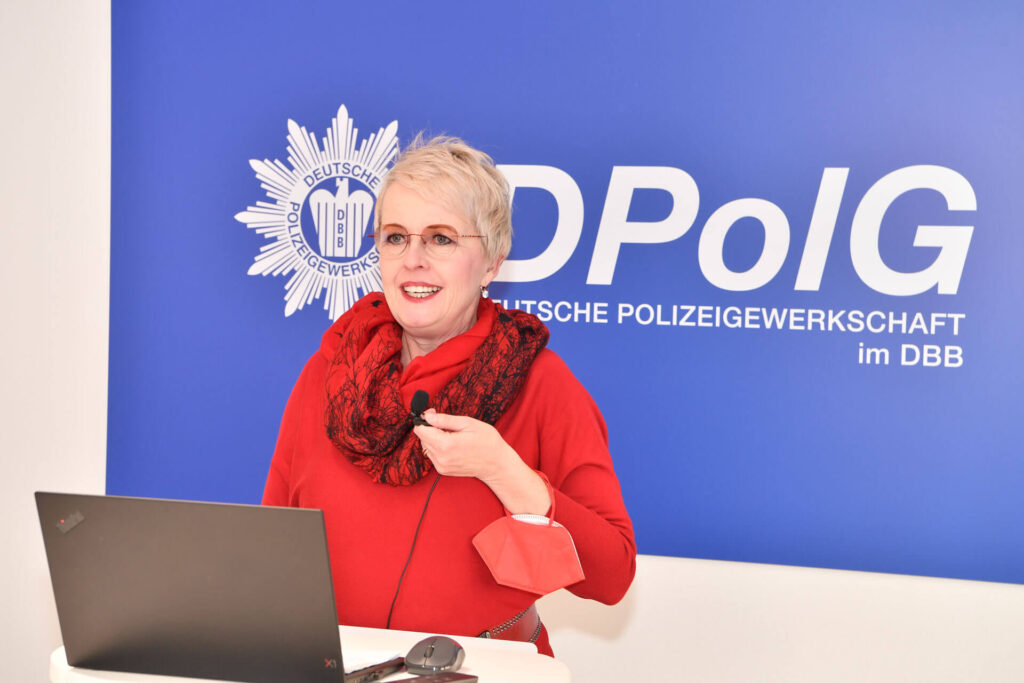 Sabine Schumann, die Bundesvizevorsitzende der DPolG